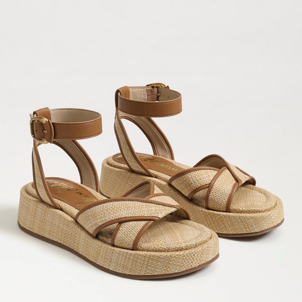 sam edelman women’s nylie platform ankle strap sandal | size 10 - Picture 1 of 8